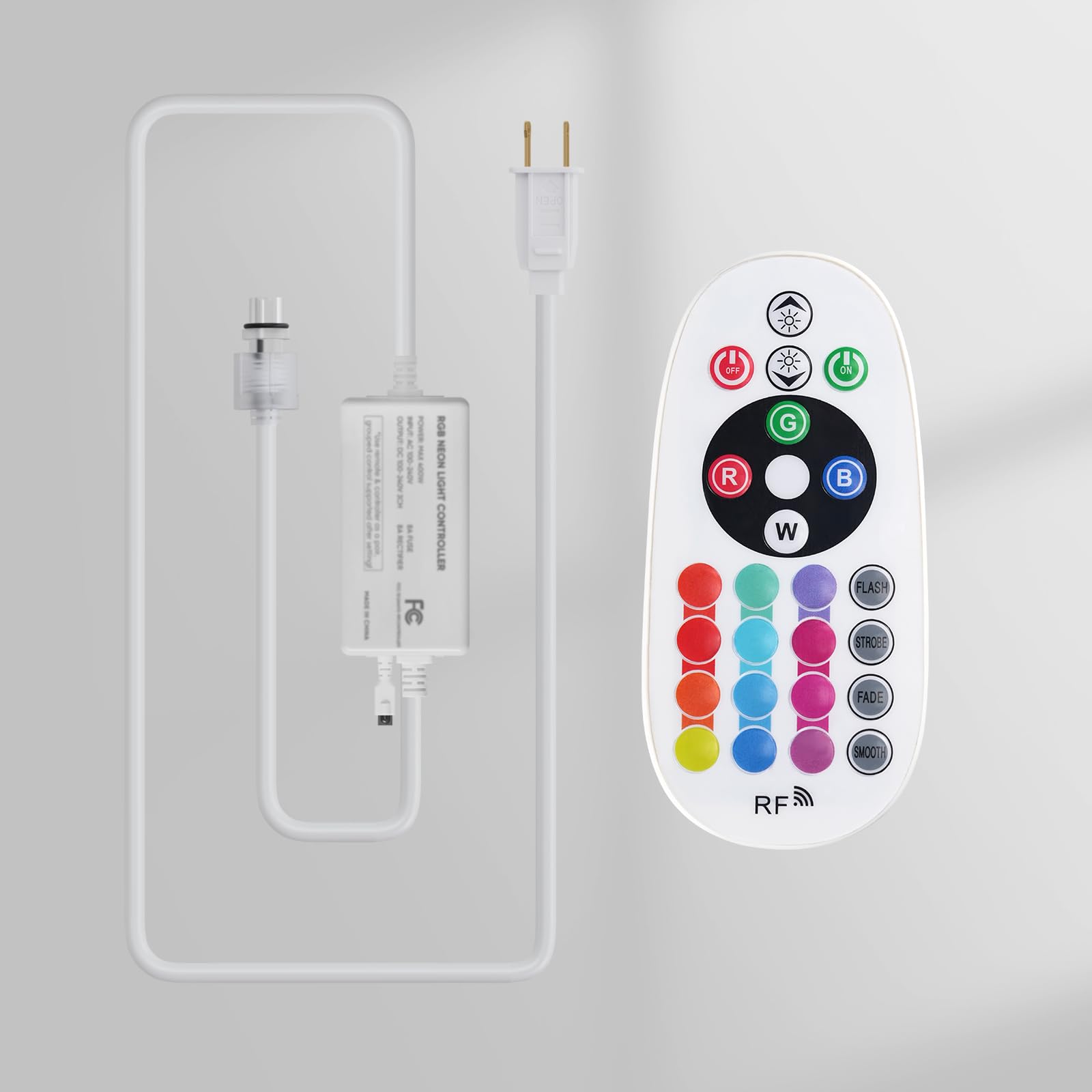 LED Strip Controller with Remote Control for Neon Lights
| Connectable Power Supply for LED Neon Lights with Remote
| M